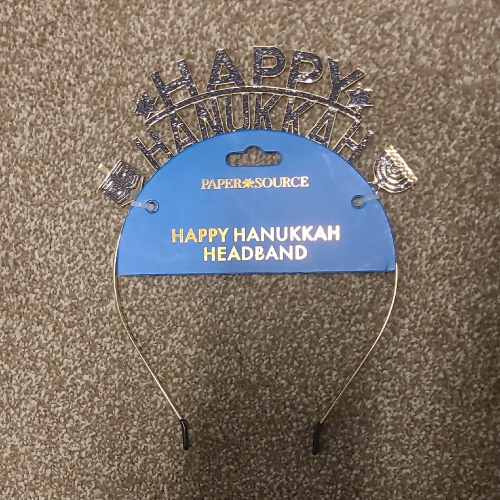 NWT Paper Source Happy Hanukkah Headband
